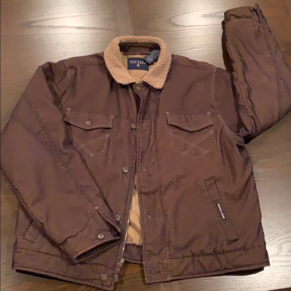 Vintage Men’s Nautica corduroy trucker jacket